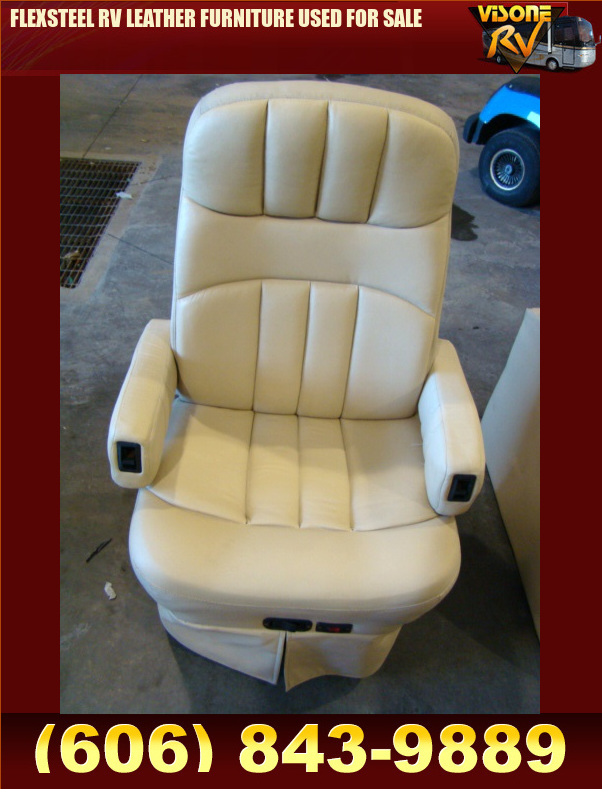 Salvage RV Parts FLEXSTEEL RV LEATHER FURNITURE USED FOR SALE Used RV