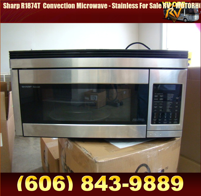 Salvage RV Parts Sharp R1874T Convection Microwave Stainless For Sale