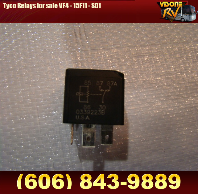 Relais SPDT Tyco VF4-45F11 Pour Montage Sur Châssis - 12V DC - Neuf Et Fonctionnel