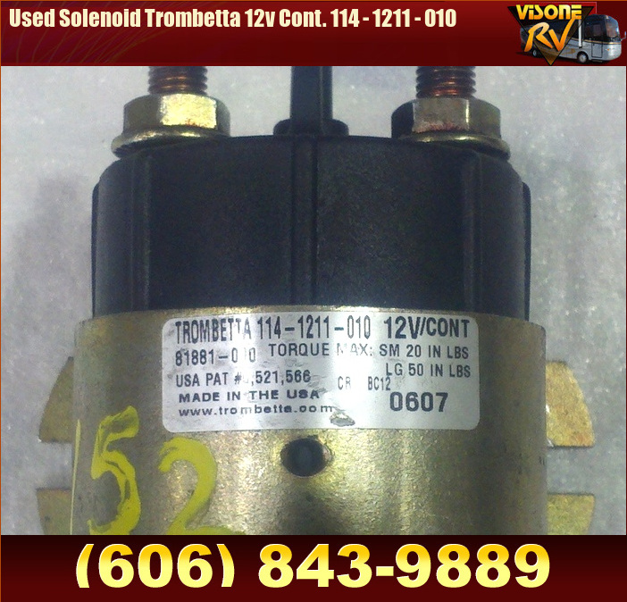New 12 Volt Solenoid For Trombetta 114-1211-010 114-1211-020 #D6