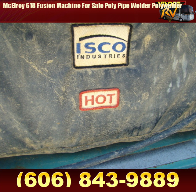 Used RV Parts McElroy 618 Fusion Machine For Sale Poly Pipe Welder ...