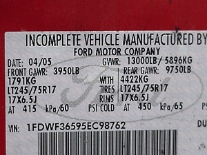2005 FORD F350 XL BUCKET TRUCK USED FOR SALE