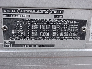 1994 UTILITY 48FT REFER TRAILER THERMO KING REFRIGERATION UNIT