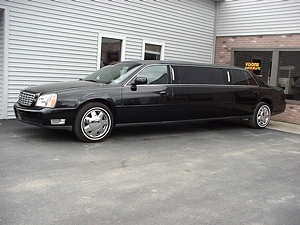 LIMO RENTAL LONDON / CORBIN CADILLAC DEVILLE LIMO FOR RENT