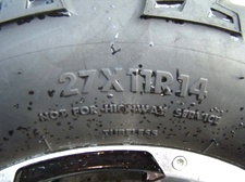 ITP TIRES AND WHEELS USED FOR SALE ( LIKE NEW ) FITS YAMAHA RHINO