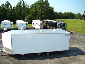 2009 RANCE ROUGH RIDER ALUMINUM INCLOSED TRAILER 