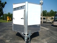 2009 RANCE ROUGH RIDER ALUMINUM INCLOSED TRAILER 