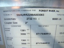 2009 RANCE ROUGH RIDER ALUMINUM INCLOSED TRAILER 