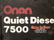  USED ONAN GENERATOR 7.5 QUITE DIESEL FOR SALE