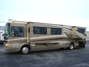2004 TRADEWINDS BY NATIONAL RV 39FT 2 SLIDE MOTORHOME FOR SALE MODEL 7395 LTC