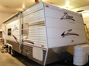 2006 CROSSROADS ZINGER TRAVEL TRAILER FOR SALE 26FT 1-SILDE OUT