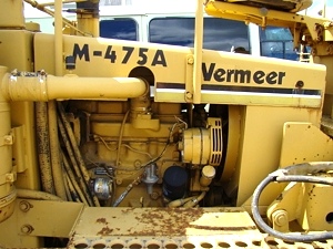 Vermeer M-475 Trencher, 4WD Front Backhoe Diesel For Sale