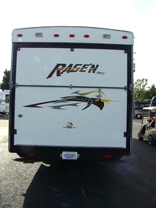 FIFTHWHEEL TOY HAULER FOR SALE USED 2004 RAGEN 36FT TOY HAULER