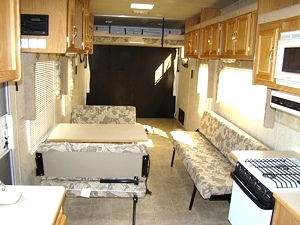 FIFTHWHEEL TOY HAULER FOR SALE USED 2004 RAGEN 36FT TOY HAULER