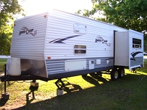 2007 AMERI-CAMP 32FT 2-SLIDE TRAVEL TRAILERS FOR SALE