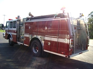 1998 E-ONE FIRE TRUCK PUMPER WITH FOAM SYSTEM FOR SALE