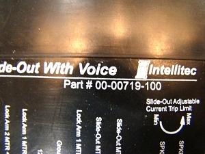 Used Intellitec Slide-out Boards P/N 00-00719-100 
