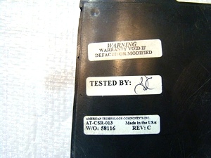 Used Dual Current Sensing Slide Out Control P/N AT-CSR-013 