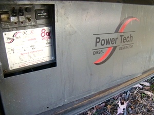 8.0 POWER-TECH DIESEL GENERATOR ( cargo BASEMENT MOUNTED ), 